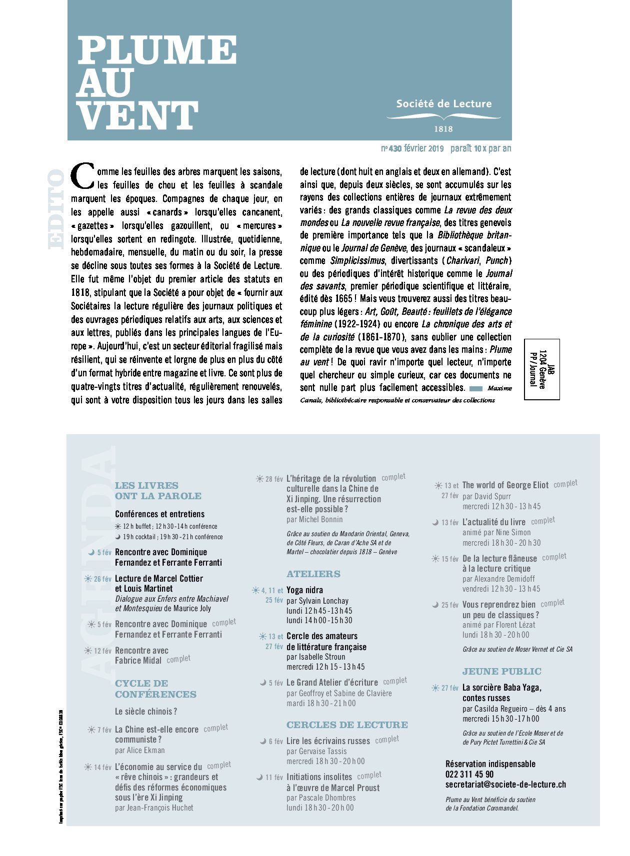 n°430 février 2019