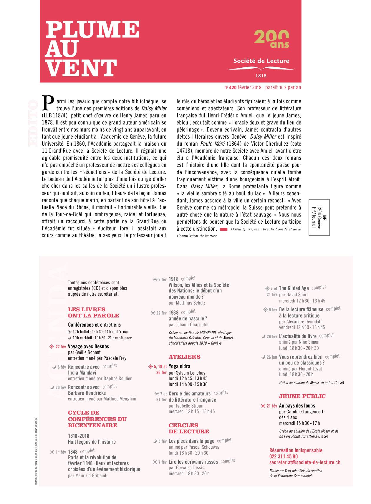 n°420 février 2018