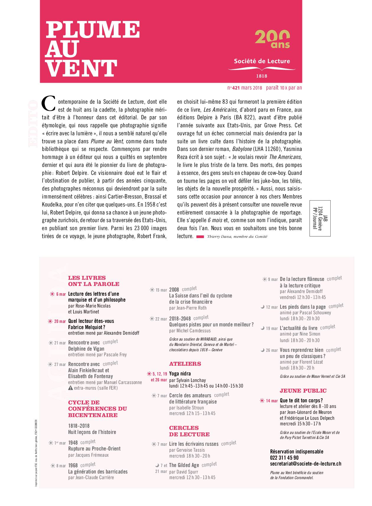 n°421 mars 2018