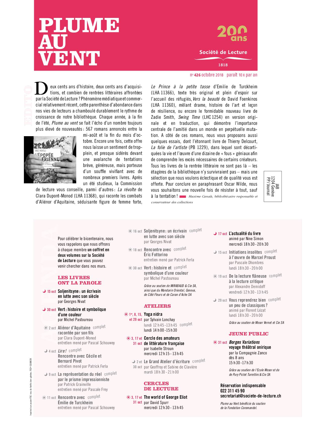 n§426 octobre 2018