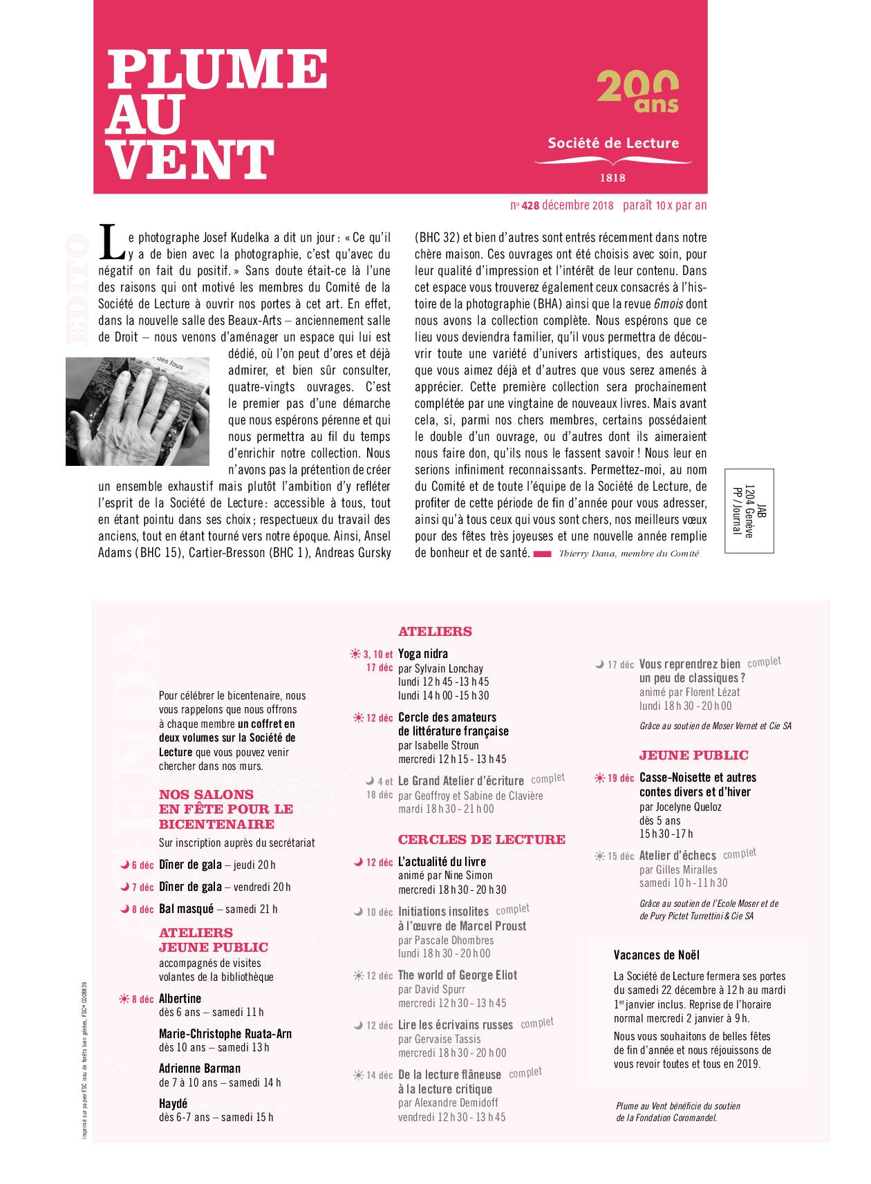 n°428 décembre 2018