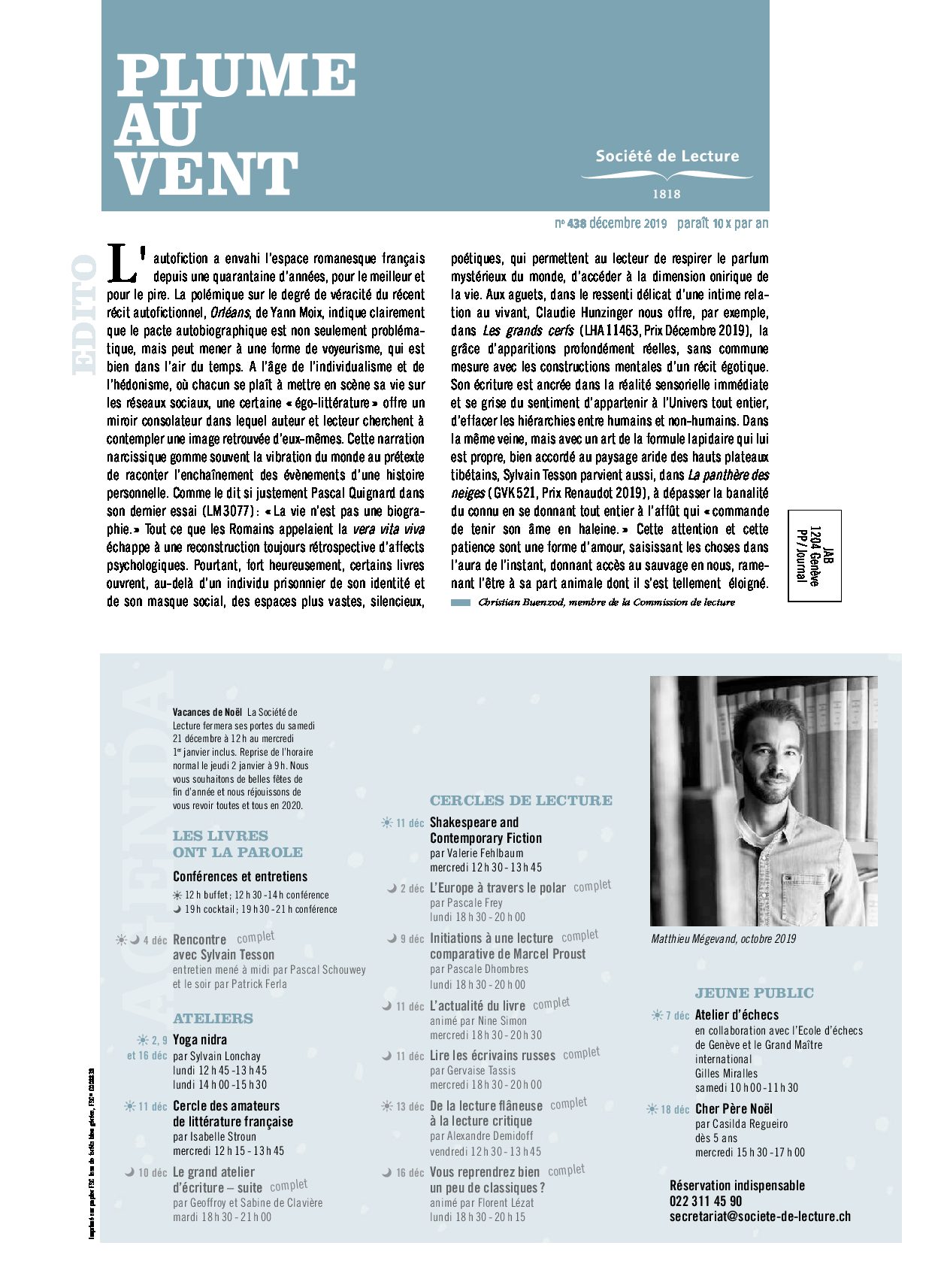 n° 438 décembre 2019