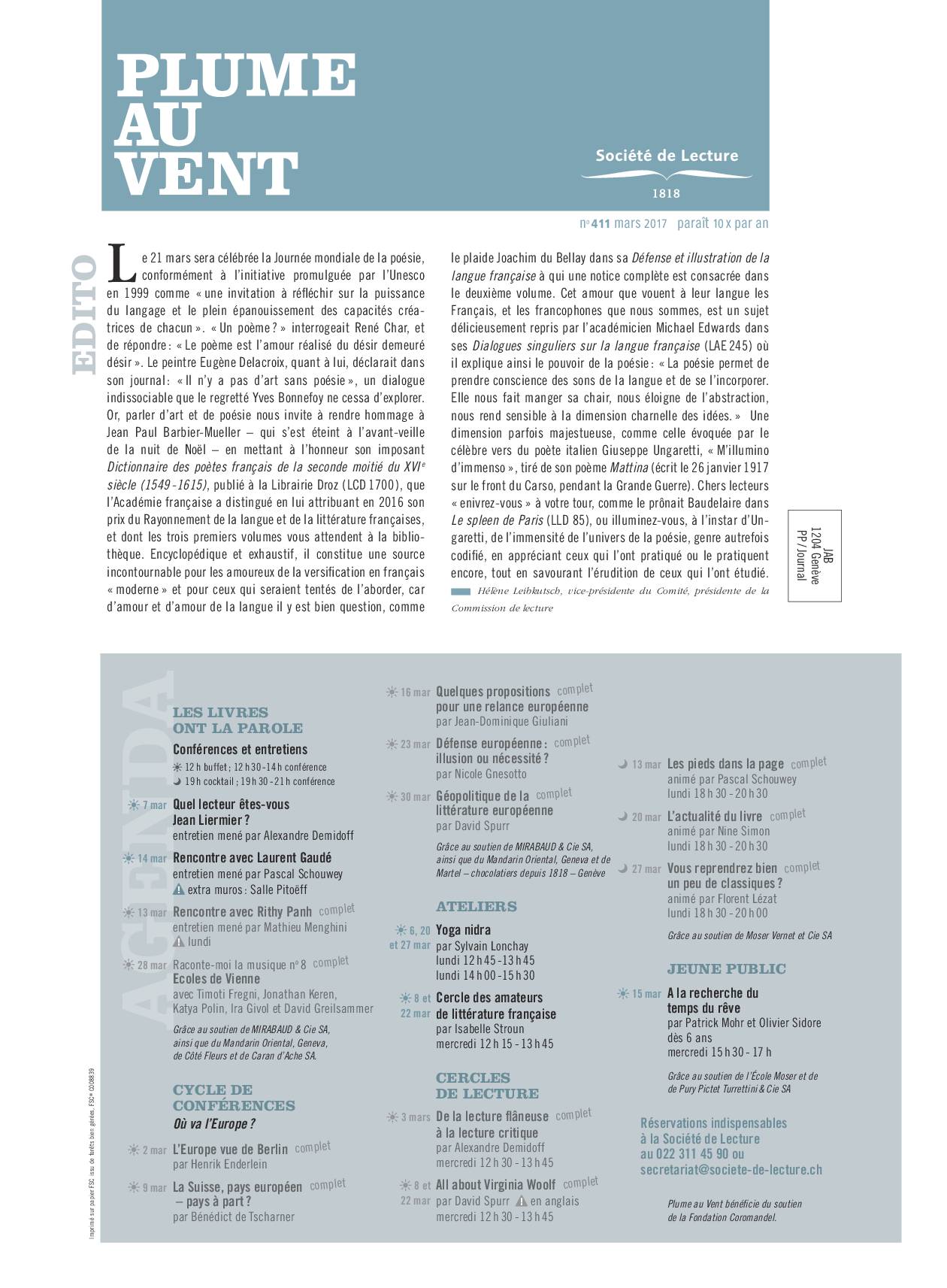 n°411 mars 2017