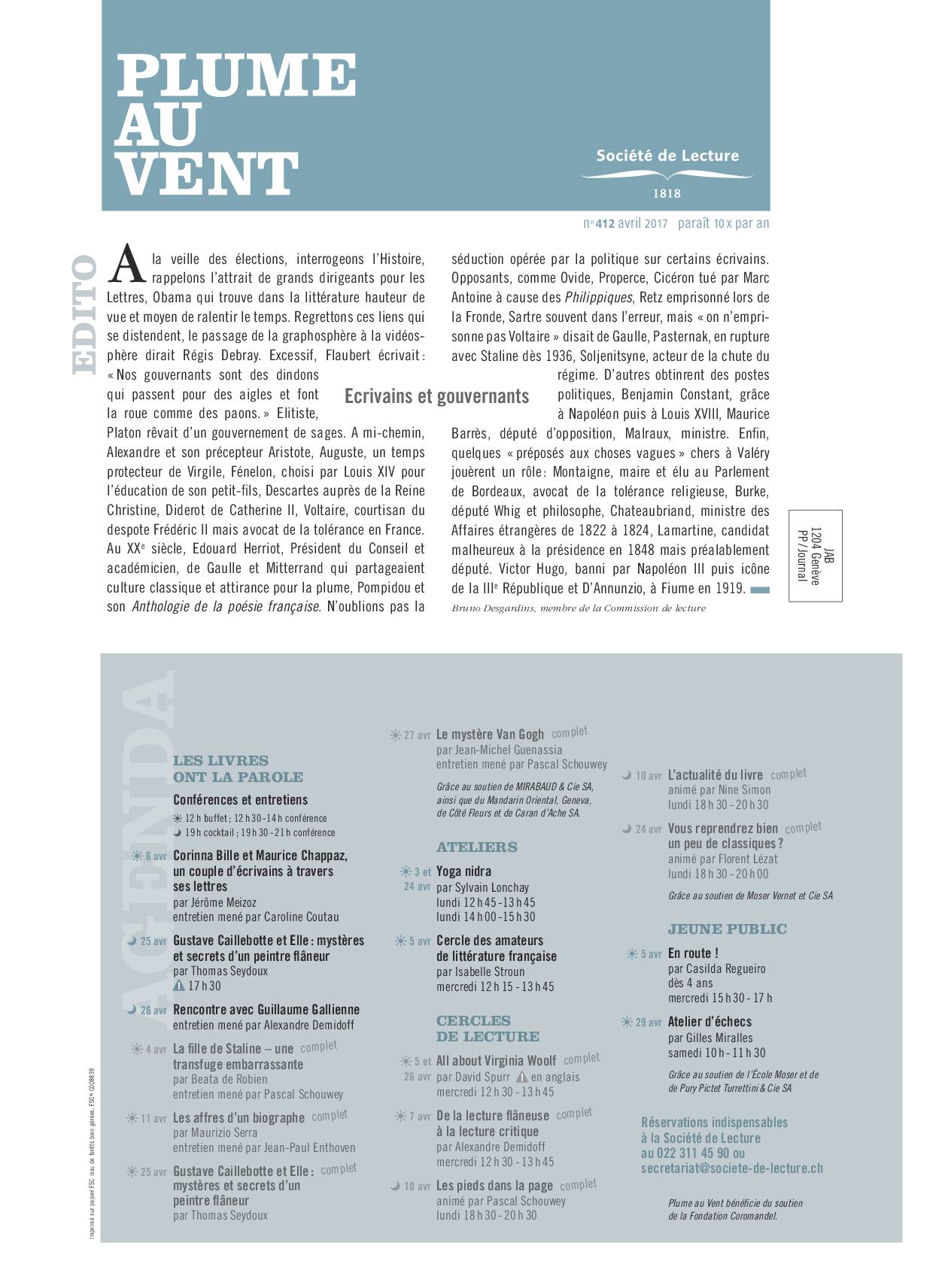 n°412 avril 2017