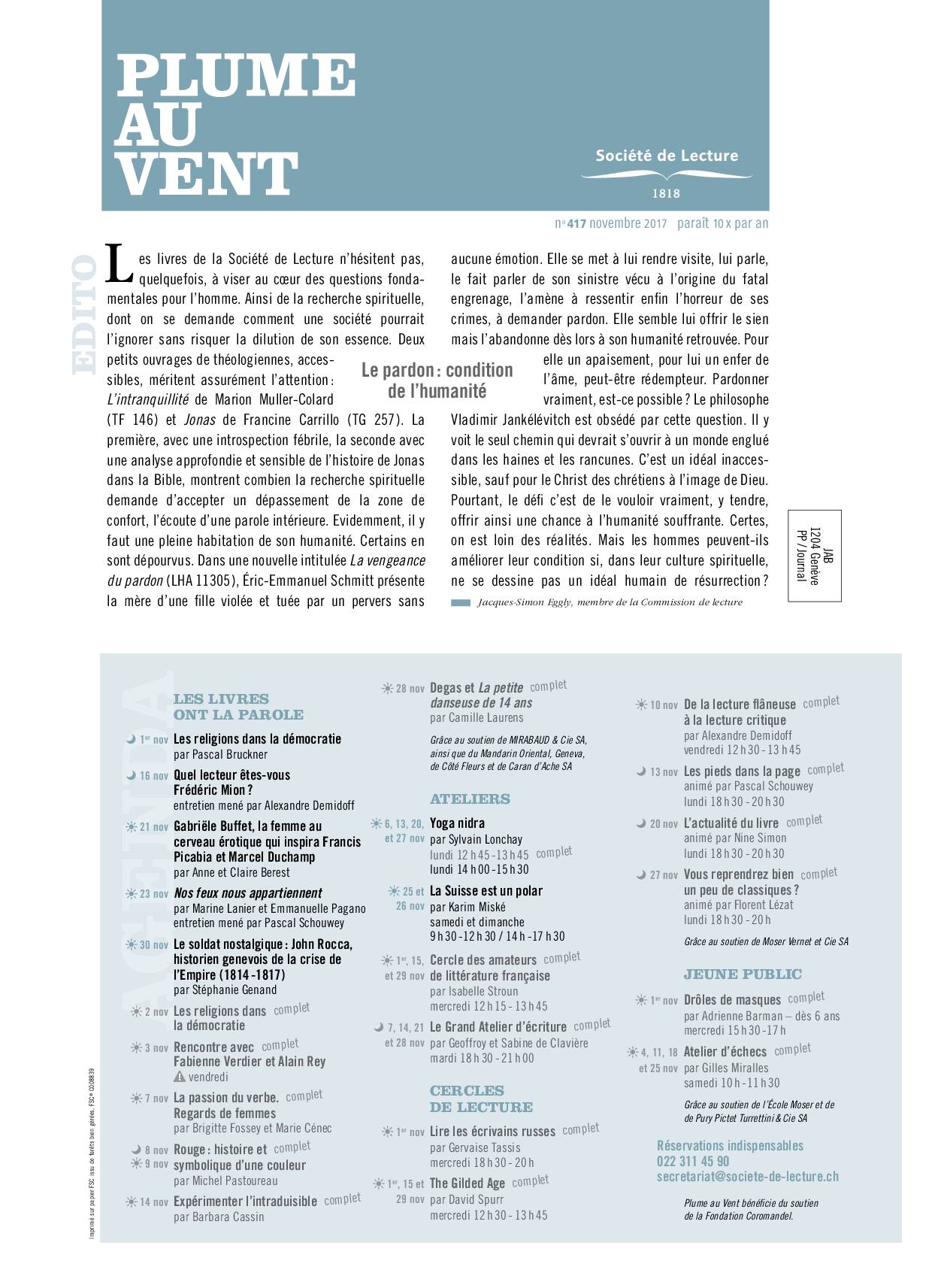 n°417 novembre 2017