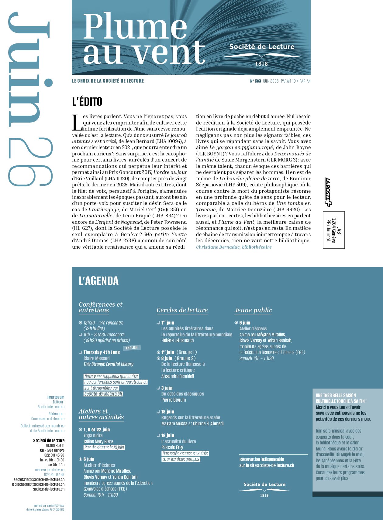 PAV n°503 – juin 2026 avec liens